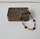Vintage bracelet in 8 kt gold with amethyst by Hermann Siersbøl