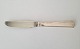 Dinner knife in steel and silver - modern design of Hejl 20.5 cm.