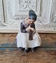Royal Copenhagen figure, Amager girl knitting No. 1314