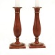 Pair of mid 19th century pewter candlesticks. Circa 1840. H: 21cm