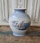 Royal Copenhagen vase decorated with polar bear No. 4351