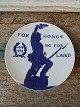 Royal Copenhagen Commemorative plaque from 1898 - Landsoldaten50 years before 
the war in 1848. For King and For Land.