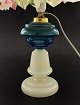 Opaline oil lamp