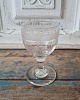 1800s wine glass with empire grinding