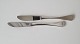Patricia lunch knife in silver and steel 19.6 cm.