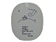 Royal Copenhagen
Piet Hein plate with poem (gruk) in English - Problems worthy of attack