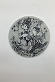Bjørn Wiinblad: August plate from Nymølle -  BYE-BYE