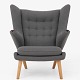 Hans J. Wegner / AP Stolen
AP 19 - Reupholstered Papa Bear Chair in Hallingdal 65 textile (colour 153). 
KLASSIK offers the chair in textile or leather of your choice. Please contact us 
for more information.
Contact us regarding stock
Renovated
