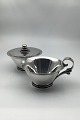Georg Jensen Sterling Silver Pyramid Creamer and Sugar Bowl No 600A