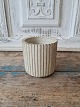 Arne Bang fluted vase in sand-coloured glaze no. 129