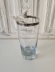 Cocktail jug of light blue glass with silver mounting by Olaf Gunnar Hjertzell