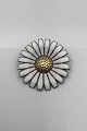 A. Michelsen Forgyldt Sterling Sølv Marguerit Broche