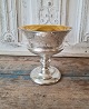 19th century candy bowl in mercuri silver, finely decorated with flowers and 
birds.