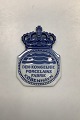 Royal Copenhagen Forhandler Platte med Krone
