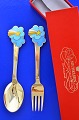 A. Michelsen  Christmas spoon & Christmas fork 1975