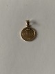 Pendant for necklace in 14 carat gold, stamped 585 BH