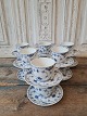 Royal Copenhagen Blue fluted half lace set op 12 coffee cups no. 756