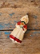 Gammelt glas jule ornament i form af nissemor