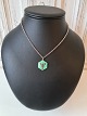 Necklace with pendant by David Andersen in the shape of the zodiac sign crayfish 
in red and turquoise enamel