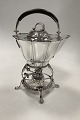 Georg Jensen Sølv Sving Thekande på holder med varmer No 4 fra 1919