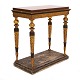 Gustavian end 18th century gilt Ølandstone top console table. Sweden circa 1780. 
H: 83cm. Top: 79x40cm