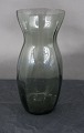 Ovale Hyacintglas, Zwiebelglas, Løgglas i røgfarvet glas 14,5cm