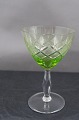 Wien Antik glas med knop på facetslebet stilk, fra Lyngby Glasværk. KUN 
Likørskåle og snaps.