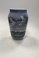 Royal Copenhagen Vase No 1955/1217 with Motif of Geese