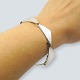 Hans Hansen, Bent Gabrielsen; Peak bracelet of sterling silver