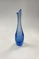 Holmegaard Light Blue Duckling Vase with Bubbles