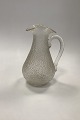 Holmegaard / Kastrup Glass Water Pitcher in Frosted Glass with ligth gilden