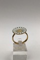 Georg Jensen Forgyldt Sterling Sølv Marguerit Ring