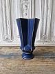 B&G angular stone vare vase in blue glaze by Lisa Engqvist no. 5819