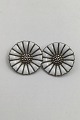 Georg Jensen Sterling Sølv Marguerit Øreclips (Stor)