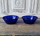 Milk bowl in dark blue glass