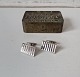 Pair of classic vintage cufflinks in silver