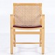 R. Thygesen & J. Sørensen / Botium
7512 - Arm chair from the "Kings Series" in ash and red leather.
1 pc. in stock
Good, used condition
