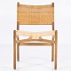 Hans J. Wegner / Carl Hansen & Son
CH 31 - Dining chair in patinated oak and partially patinated wicker. Stamped 
from the manufacturer.
1 pc. in stock
Good, used condition
