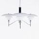 Poul Henningsen / Louis Poulsen
PH 3/2 - Academy chandelier with three arms in chrome and white opal glass.
1 pc. in stock
Good condition
