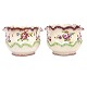 Pair of late 18th century Swedish Fayence coolers by Marieberg dated 1777. H: 
12,5cm