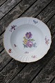 Full Saxon Flower Royal Copenhagen Danish porcelain, soup plates No 1616, Ö 
about 21.5cm before year 1900