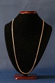 Armor facet necklace in 14 karat gold, stamped BNH 585. With lobster clasp.