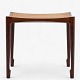 Bernt Petersen / Wørts.
Stool in Brazilian rosewood with profiled legs and original french cane.
1 pc. in stock
