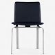 Jørgen Høj / Klassik Studio.
JH 3 - Dining chair with frame in steel and seat in black aniline leather.
1 pc. in stock
