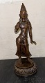 Bronze patinated figure of Buddhist goddess Tara
