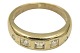8 karat guld
Ring med fem klare stene - Str. 54
