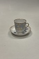 Tidlig Royal Copenhagen Art Nouveau Kop og underkop No 7