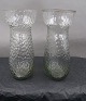 Ovale Hyacintglas, Zwiebelglas, Løgglas i røgfarvet glas 14,5cm