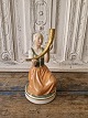 Royal Copenhagen Juliane Marie figurine in overglaze - The Girl with the Golden 
Horn no. 12242