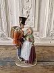 Royal Copenhagen Juliane Marie figur i overglasur - Soldaten og heksen no. 1112